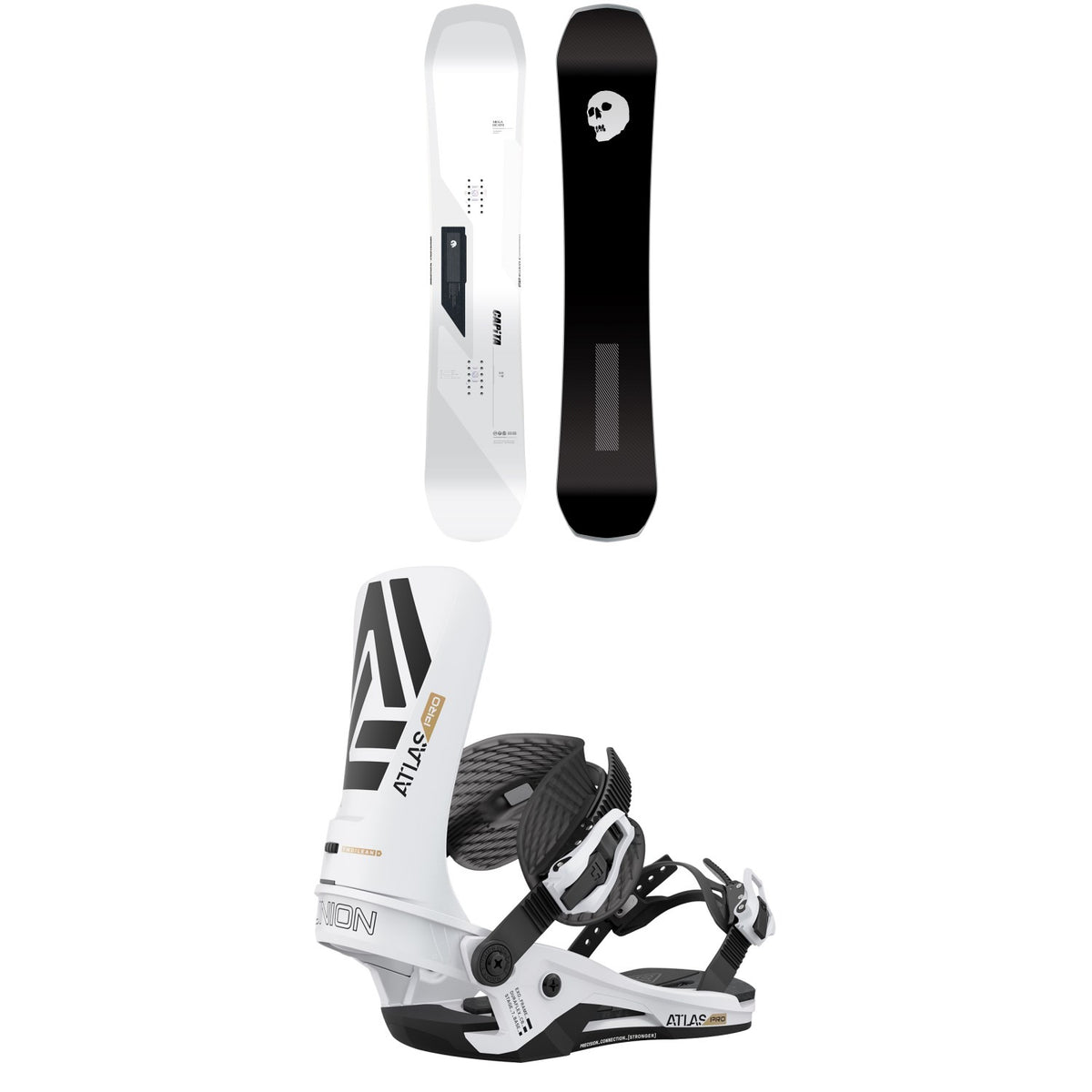 CAPiTA Mega Death Snowboard + Union Atlas Pro Snowboard Bindings 2024