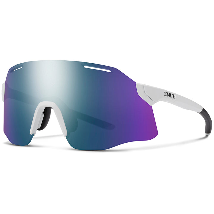Smith Vert Sunglasses White / ChromaPop Violet Mirror