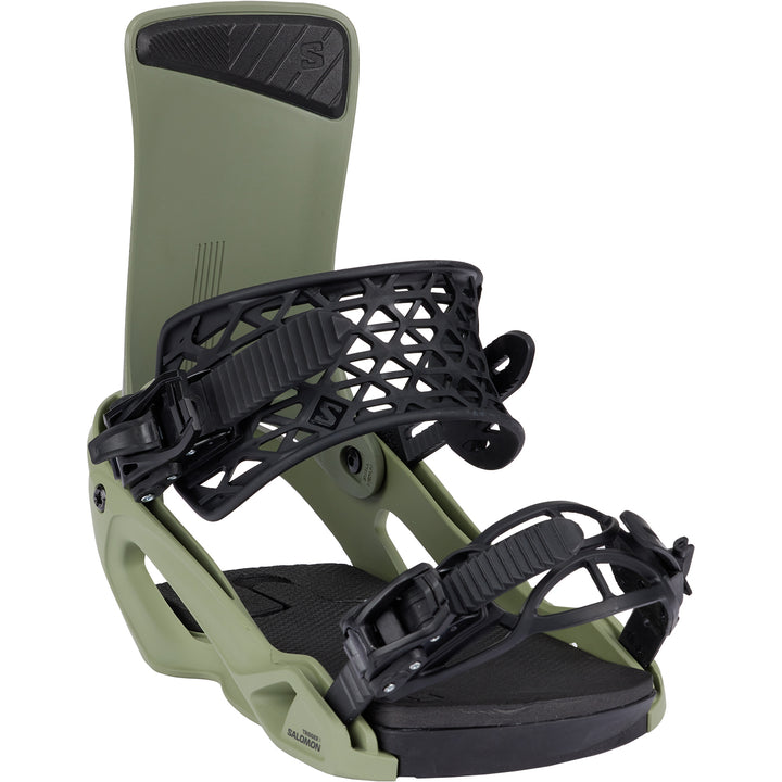 Salomon Trigger X Snowboard Bindings 2025 Oil Green