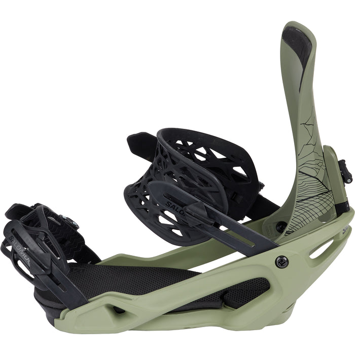 Salomon Trigger X Snowboard Bindings 2025 Oil Green