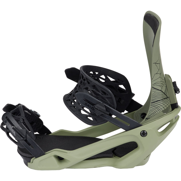 Salomon Trigger X Snowboard Bindings 2025 Oil Green