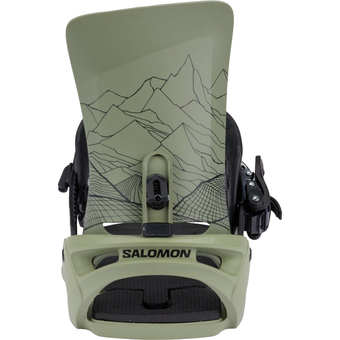 Salomon Trigger X Snowboard Bindings 2025 Oil Green