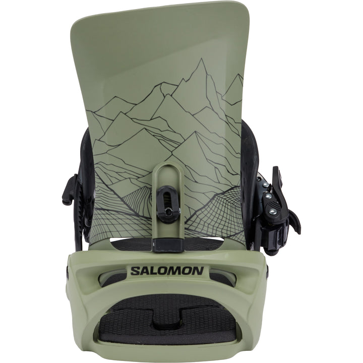 Salomon Trigger X Snowboard Bindings 2025 Oil Green