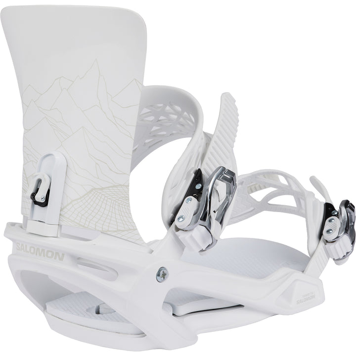 Salomon Vendetta X Snowboard Bindings - Women's 2025 White