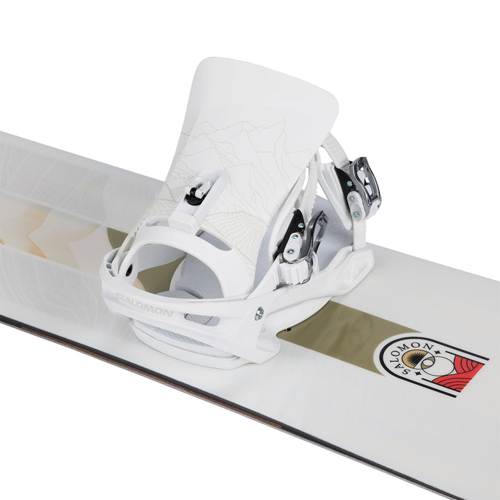 Salomon Vendetta X Snowboard Bindings - Women's 2025 White