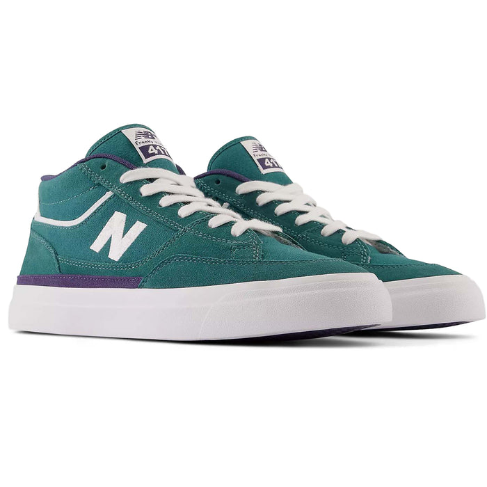 New Balance Numeric 417 Franky Villani Shoes - Men's Vintage Teal/White