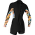 O'Neill Bahia 2/1mm Back Zip Long-Sleeve Springsuit - Women's Black/Demiflor/Demiflor