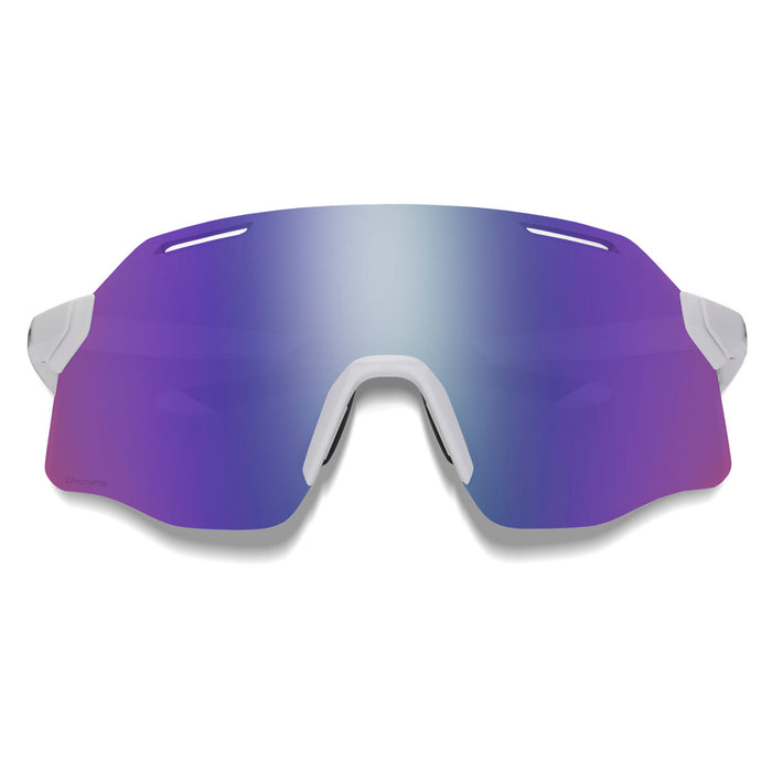 Smith Vert Sunglasses White / ChromaPop Violet Mirror
