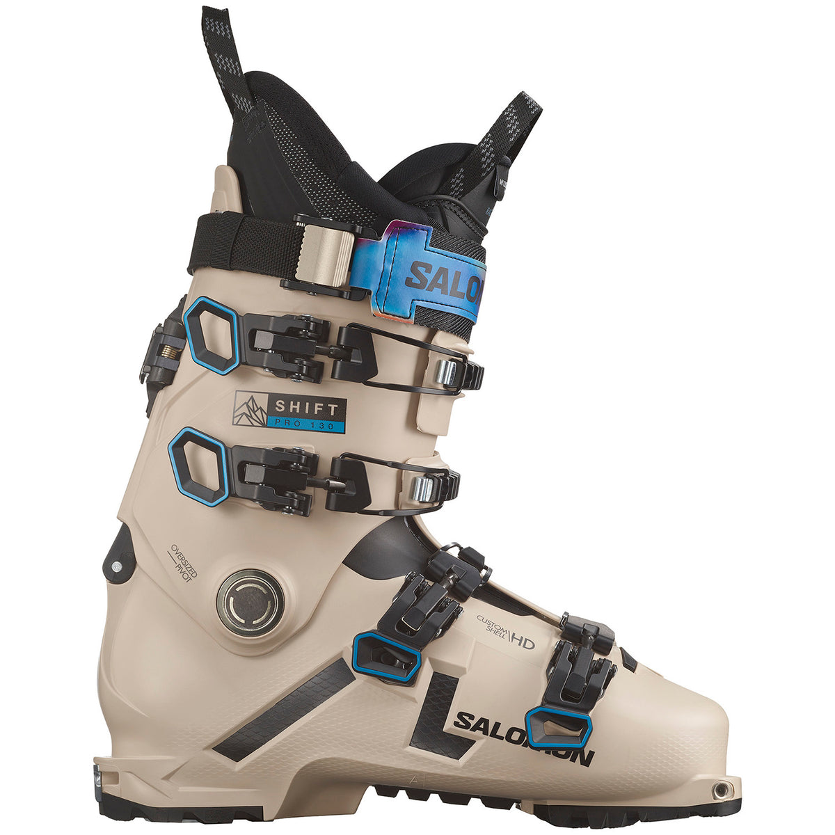 Salomon Shift Pro 130 AT Alpine Touring Ski Boots 2024 Black/Sweet Lavender/Solar Power