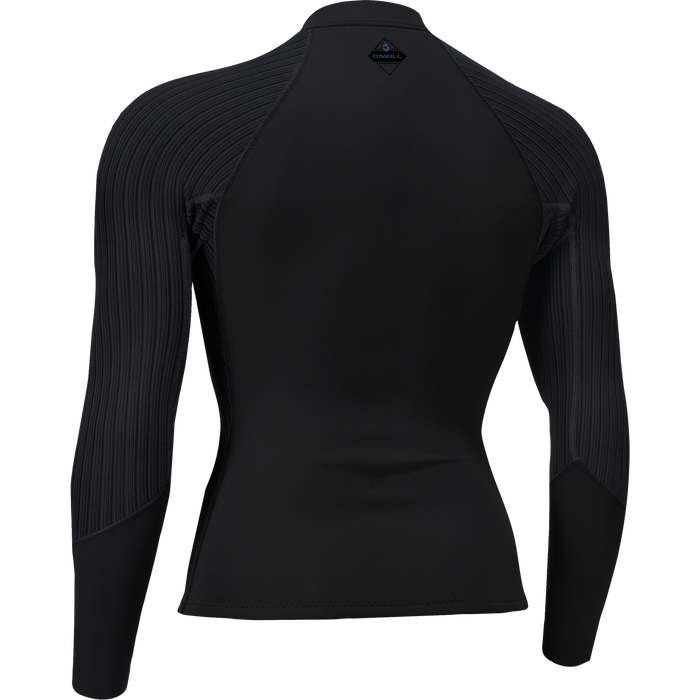 O'Neill 1.5mm Hyperfreak Front Zip Jacket - Women's Black/Black