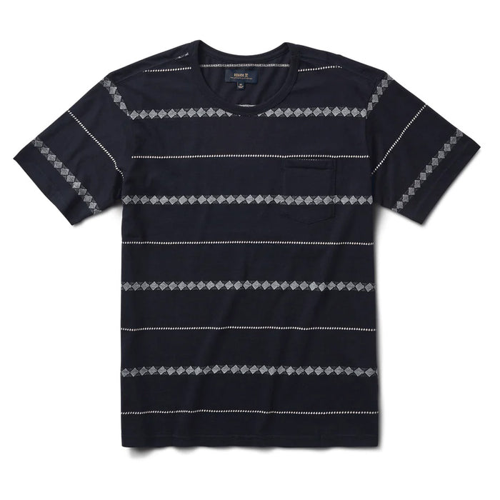 Roark Well Worn Horizon Jacquard T-Shirt - Men's Dark Navy