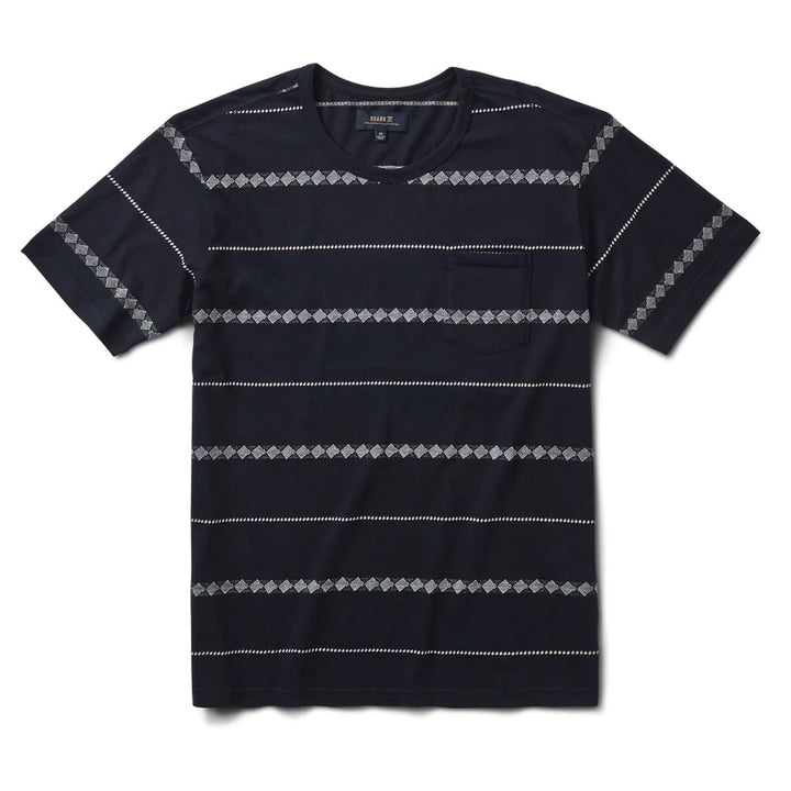 Roark Well Worn Horizon Jacquard T-Shirt - Men's Dark Navy