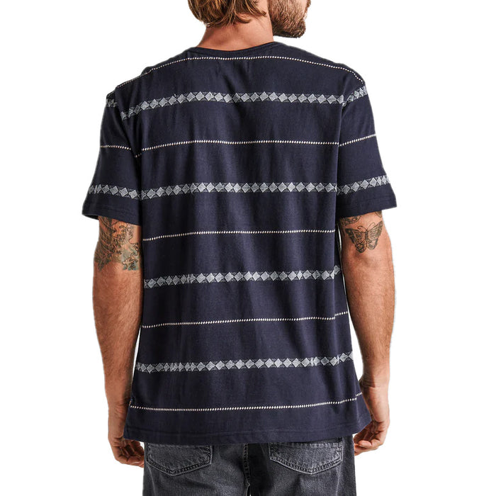 Roark Well Worn Horizon Jacquard T-Shirt - Men's Dark Navy