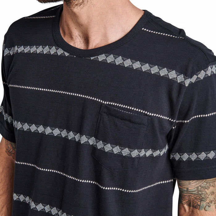 Roark Well Worn Horizon Jacquard T-Shirt - Men's Dark Navy