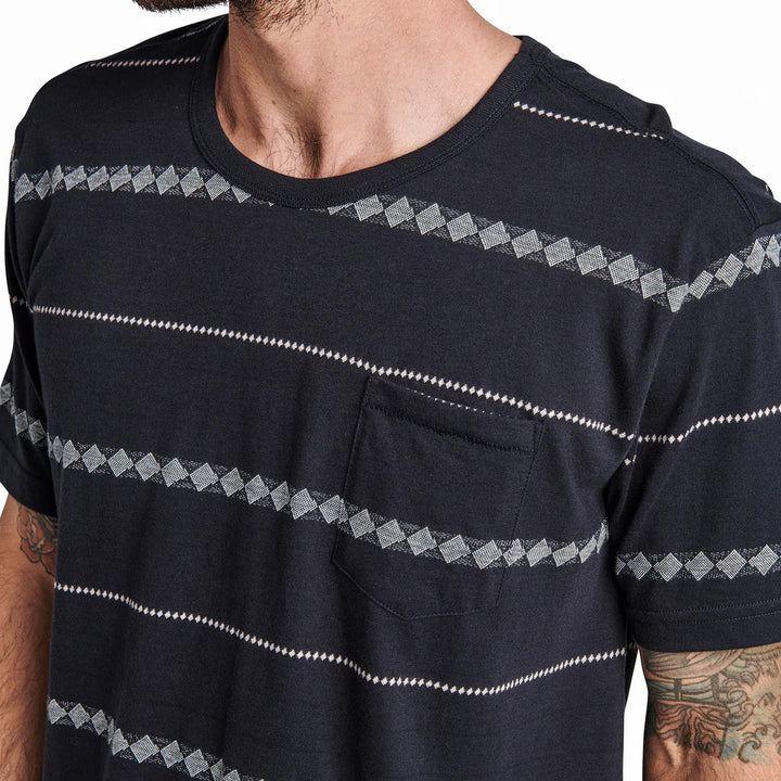 Roark Well Worn Horizon Jacquard T-Shirt - Men's Dark Navy