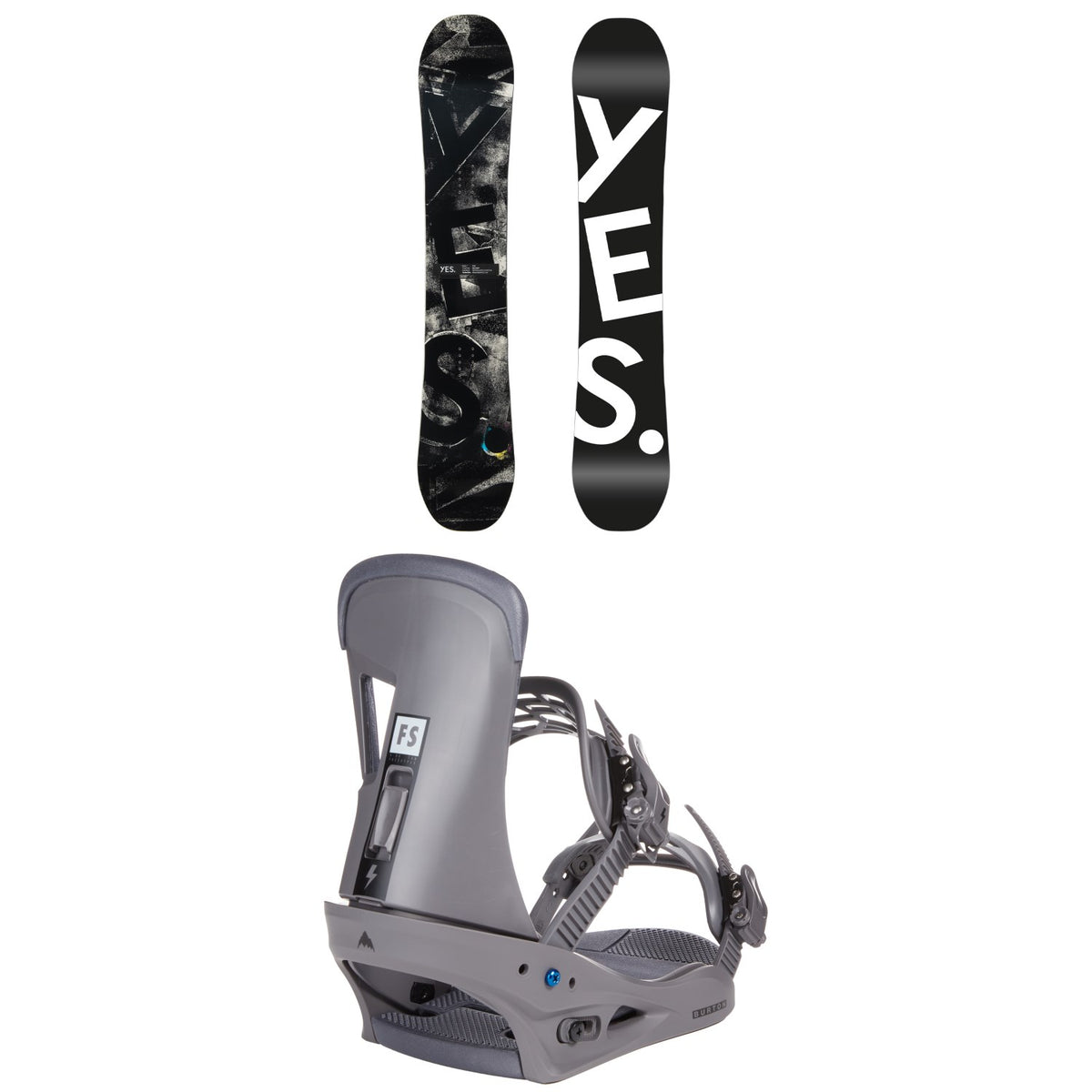 Yes. Basic Snowboard - Blem  + Burton Freestyle Snowboard Bindings 2023