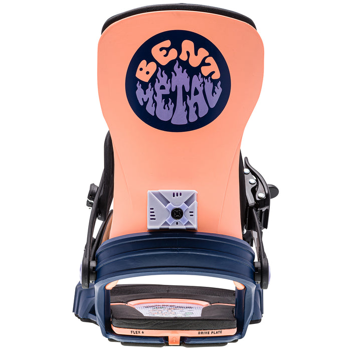 Bent Metal Stylist Snowboard Bindings - Women's 2024 Orange/Blue