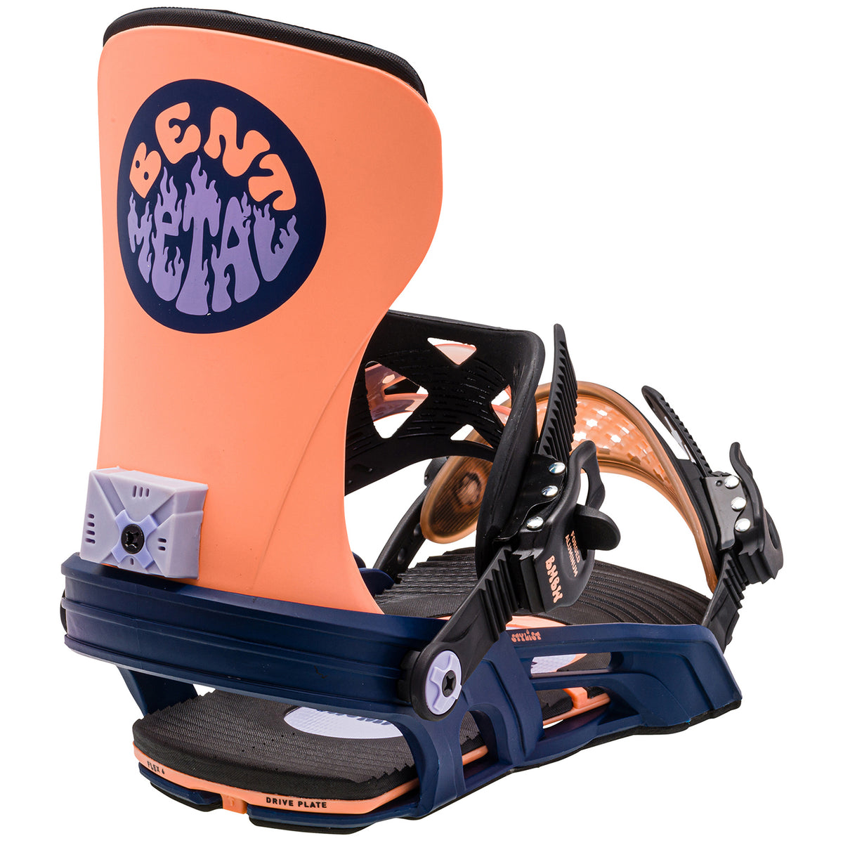 Bent Metal Stylist Snowboard Bindings - Women's 2024 Orange/Blue