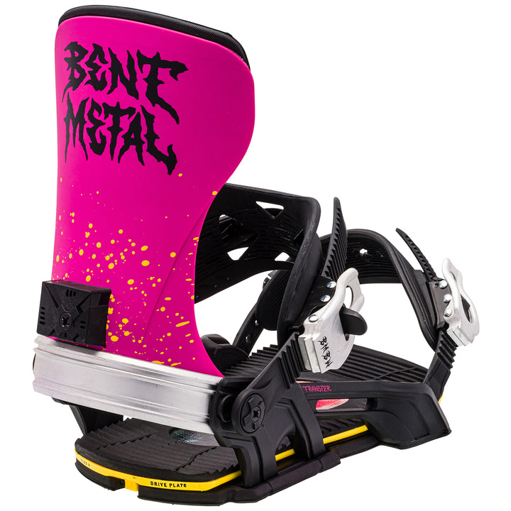 Bent Metal Transfer Snowboard Bindings 2024 Black/Pink
