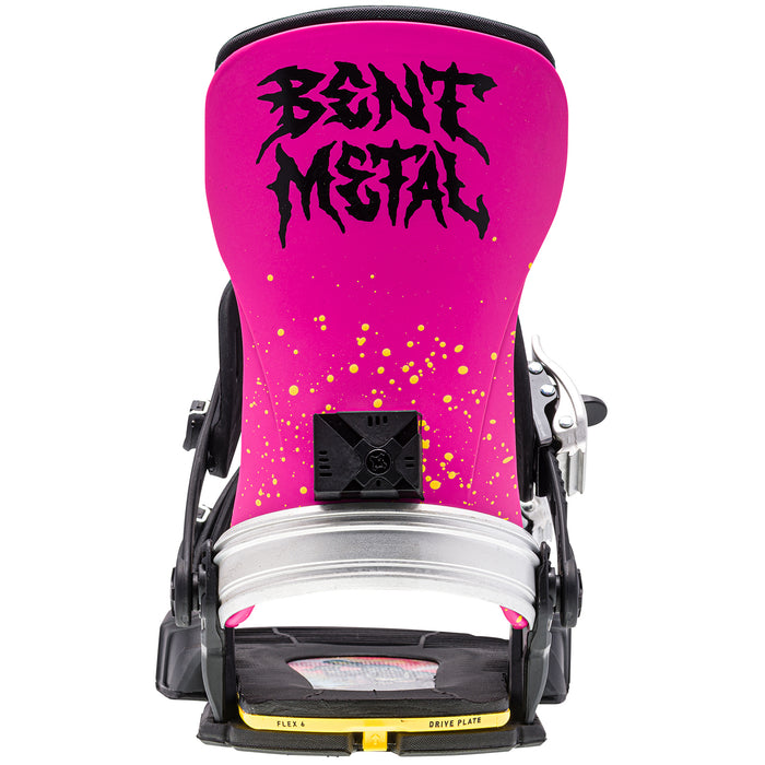 Bent Metal Transfer Snowboard Bindings 2024 Black/Pink