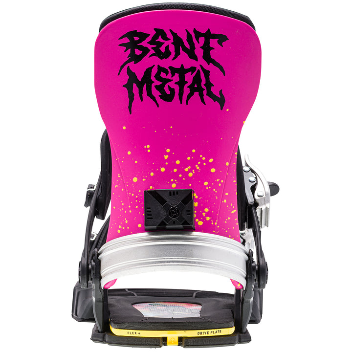 Bent Metal Transfer Snowboard Bindings 2024 Black/Pink