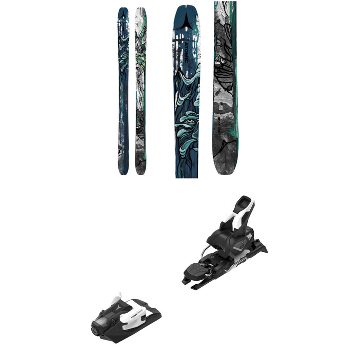 Atomic Bent 100 Skis + Atomic Strive 12 GW Ski Bindings 2024