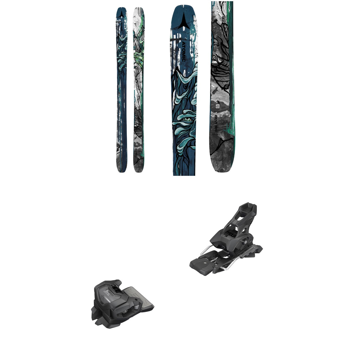 Atomic Bent 100 Skis + Tyrolia Attack 14 GW Ski Bindings 2024