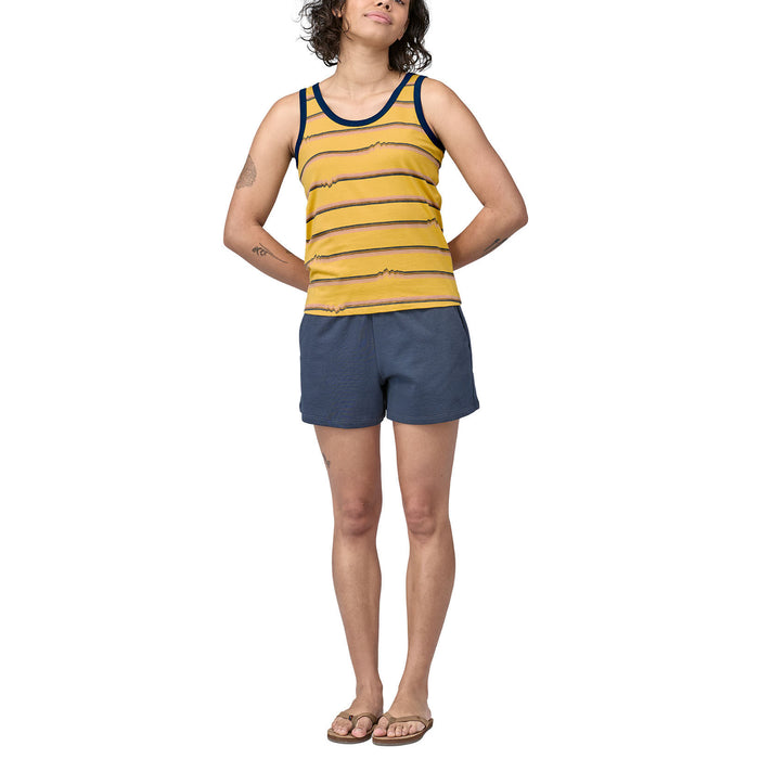 Patagonia Ridge Rise Stripe Repeat Organic Tank Top - Women's Ridge Rise Stripe Repeat: Surfboard Yellow