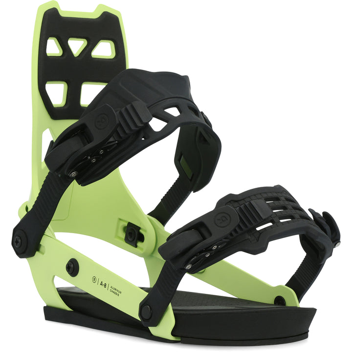 Ride A-8 Snowboard Bindings 2024 Lime