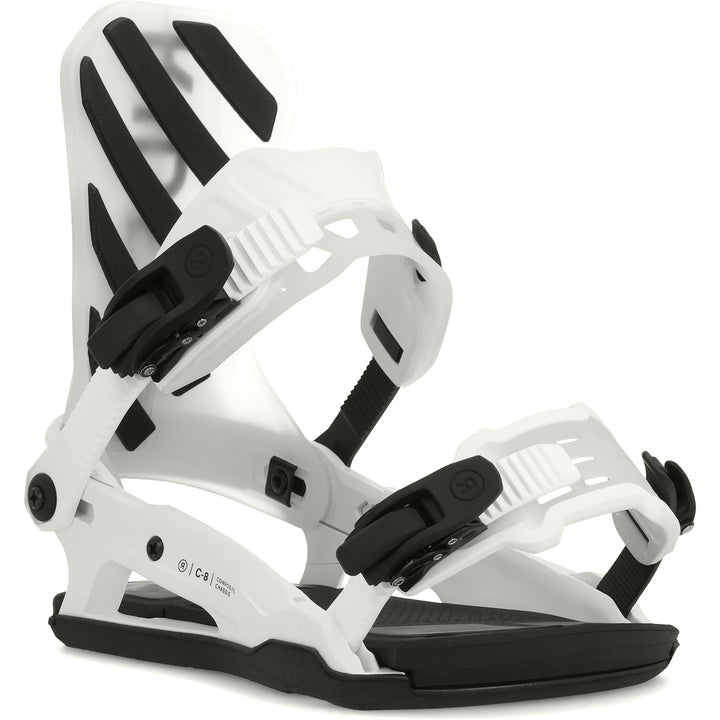 Ride C-8 Snowboard Bindings 2024 White