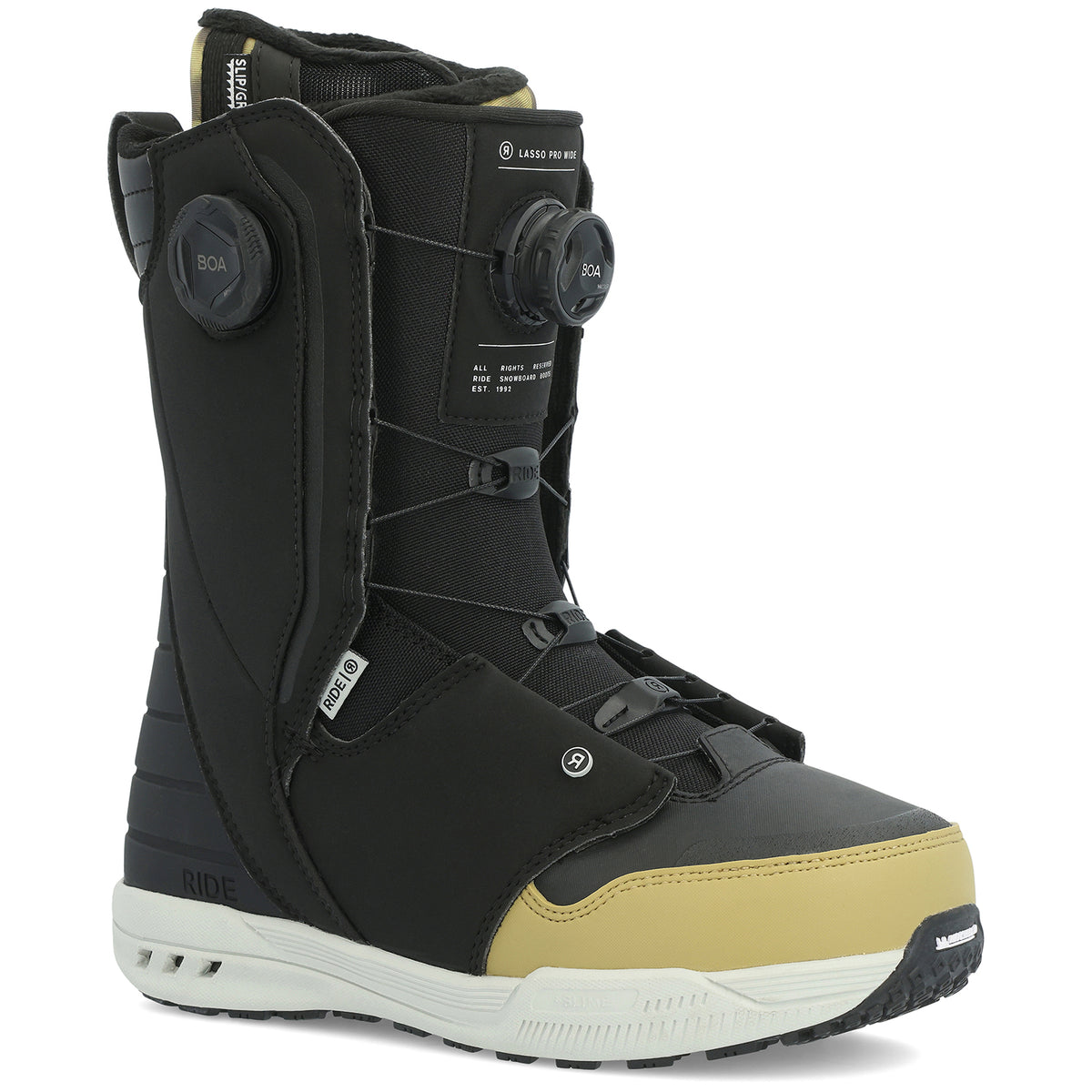 Ride Lasso Pro Wide Snowboard Boots 2024 Black