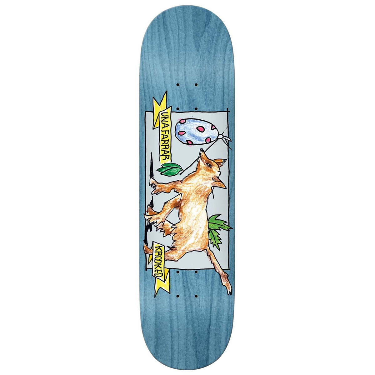 Krooked Una Farrar Debut Pro Model 8.28 Skateboard Deck
