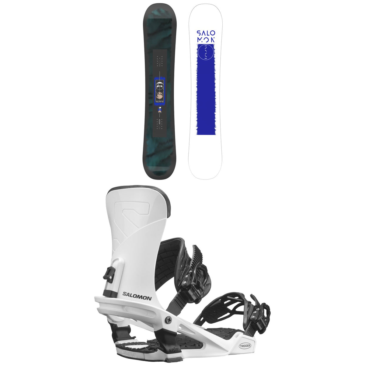 Salomon Pulse Snowboard + Trigger Snowboard Bindings 2024