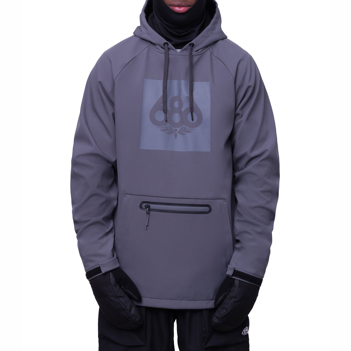 686 Waterproof Hoodie - Men's Rhino Grey