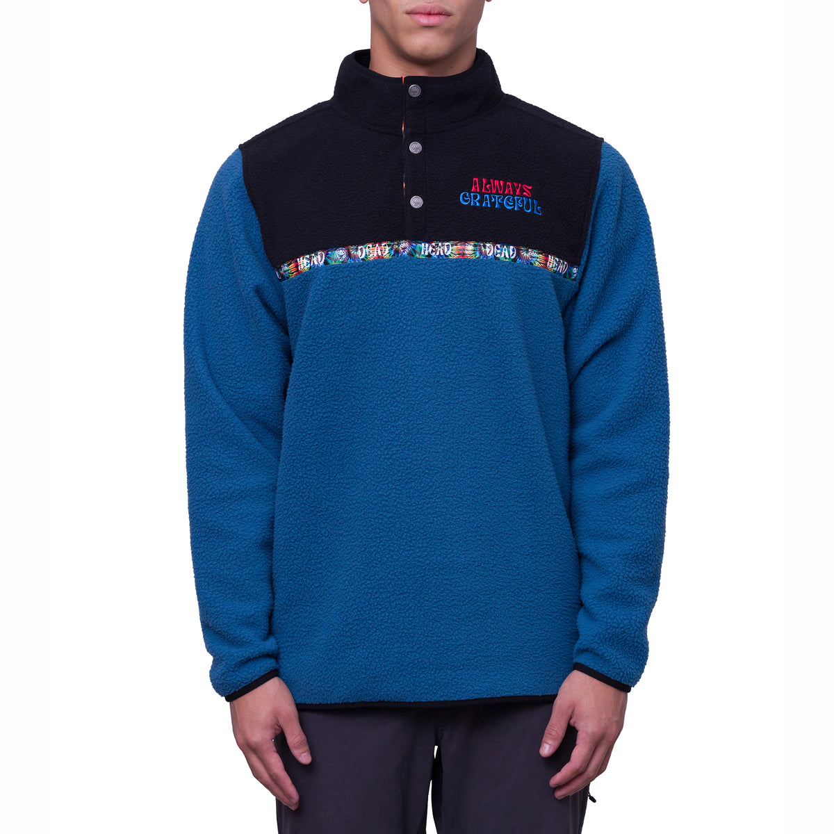 686 Tioga Sherpa Fleece Pullover - Men's Grateful Dead Blue Ash