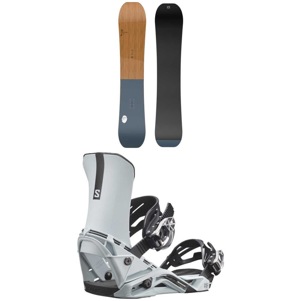 Salomon HPS - Louif Paradis Snowboard + District Snowboard Bindings 2024