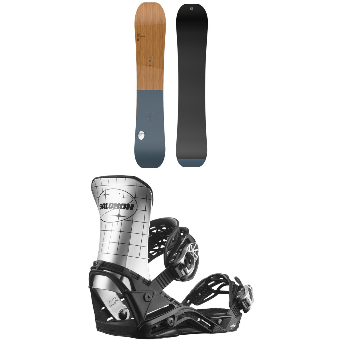 Salomon HPS - Louif Paradis Snowboard + District Pro Team Snowboard Bindings 2024