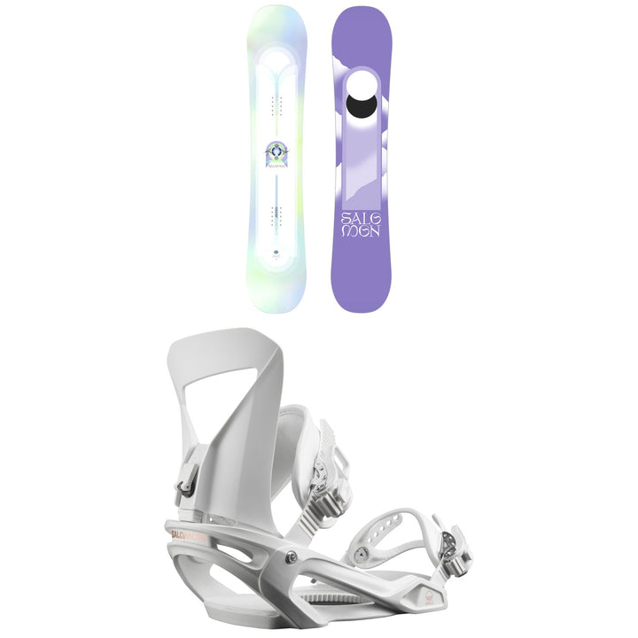 Salomon Lotus Snowboard + Spell Snowboard Bindings - Women's 2024