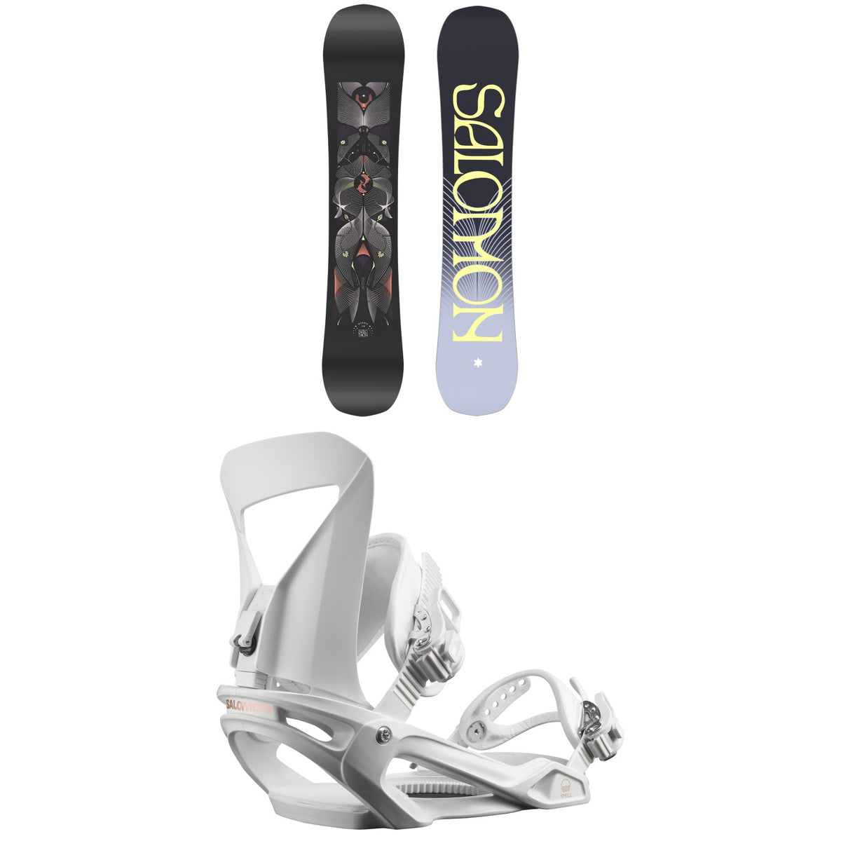 Salomon Wonder Snowboard + Spell Snowboard Bindings - Women's 2024