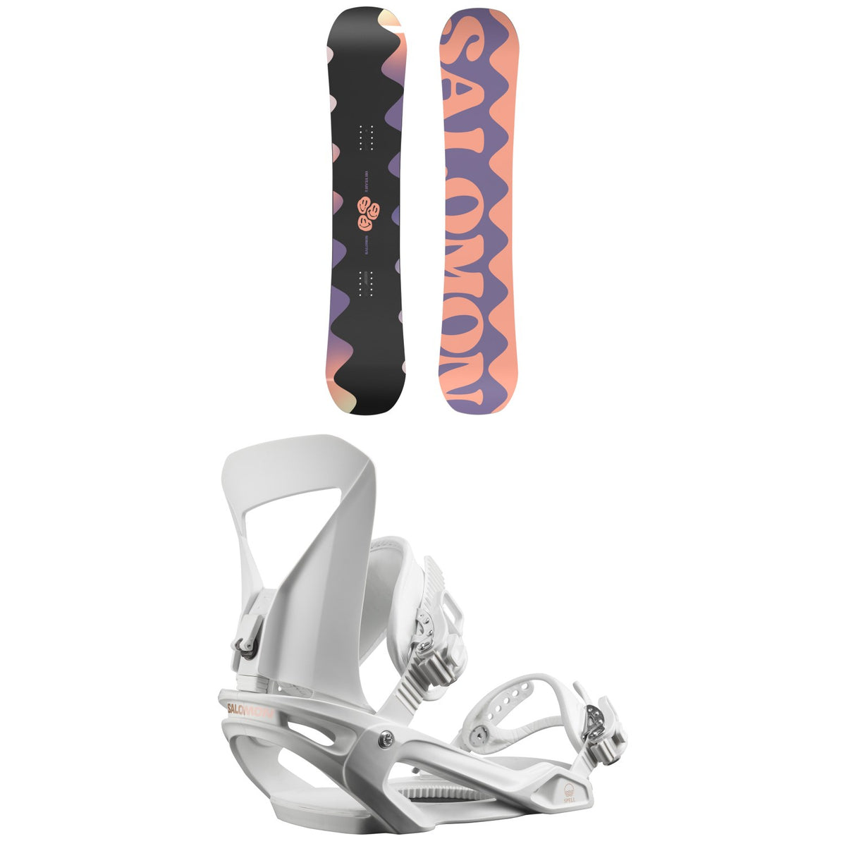 Salomon Oh Yeah Snowboard + Spell Snowboard Bindings - Women's 2024