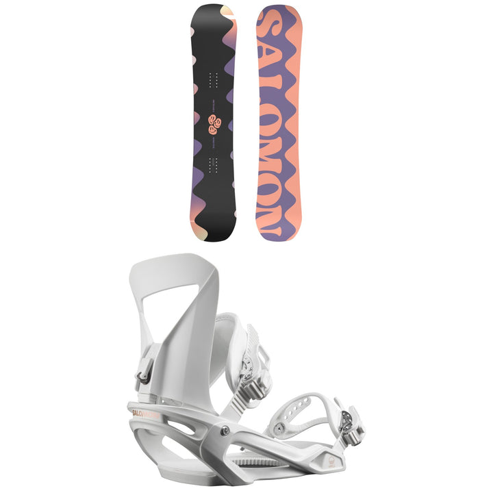 Salomon Oh Yeah Snowboard + Spell Snowboard Bindings - Women's 2024
