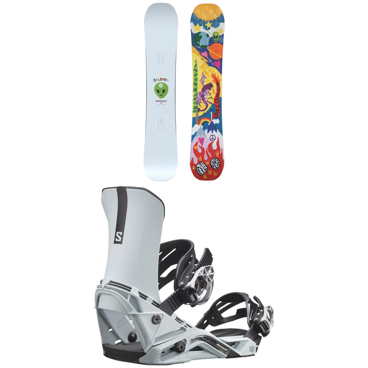 Salomon Abstract Snowboard + District Snowboard Bindings 2024
