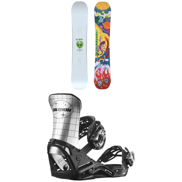 Salomon Abstract Snowboard + District Pro Team Snowboard Bindings 2024