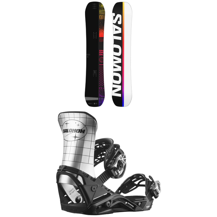 Salomon Huck Knife Pro Snowboard + District Pro Team Snowboard Bindings 2024