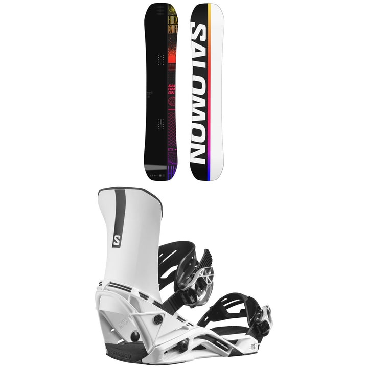 Salomon Huck Knife Pro Snowboard + District Snowboard Bindings 2024