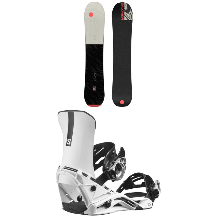 Salomon Super 8 Snowboard + District Snowboard Bindings 2024