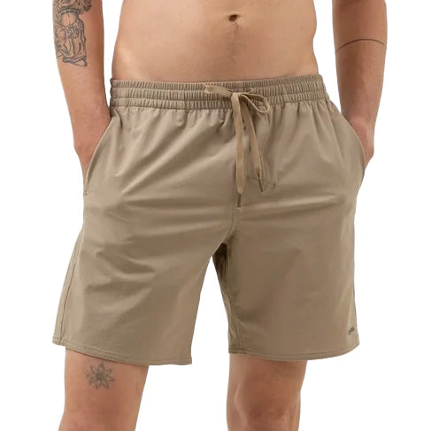 Rhythm Textured Stretch Beach Shorts - Men's Sand