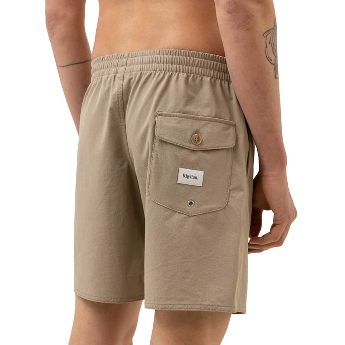 Rhythm Textured Stretch Beach Shorts - Men's Sand