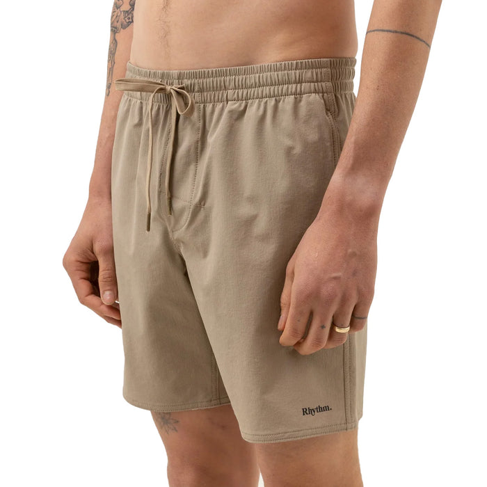 Rhythm Textured Stretch Beach Shorts - Men's Sand