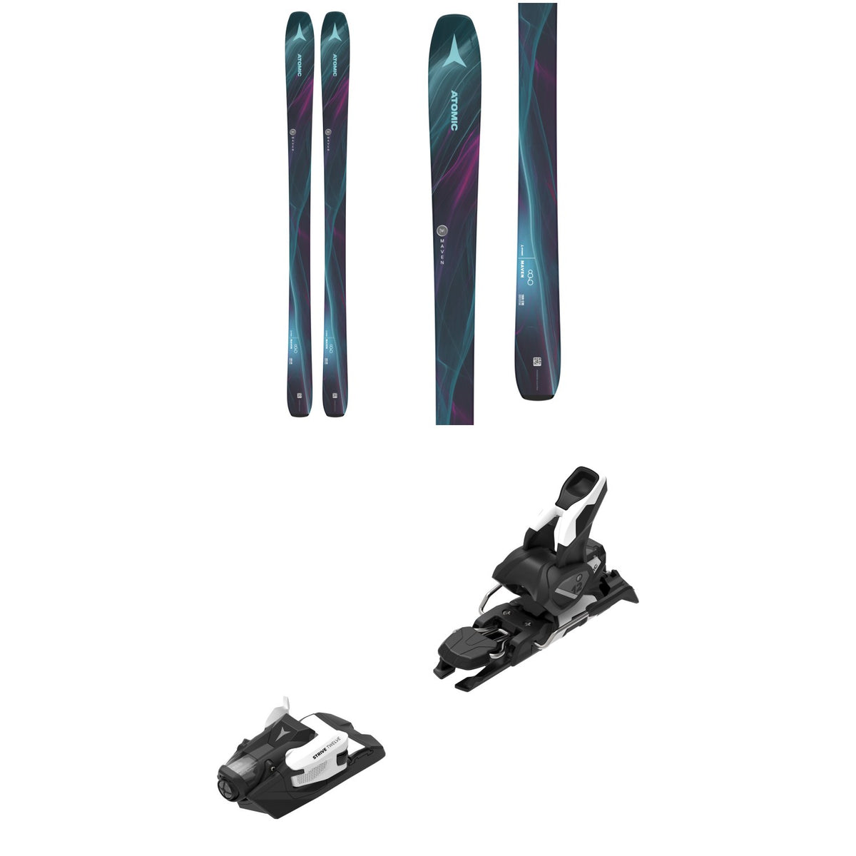 Atomic Maven 86 Skis - Women's 2024 + Atomic Strive 12 GW Ski Bindings 2024